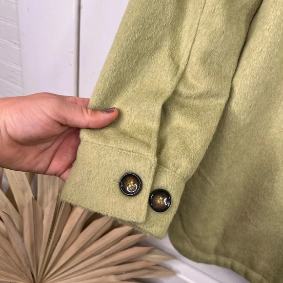 Thread & Supply Women's Sage Green Shacket Size S Button-Up Casual Jacket - Picture 9 of 13